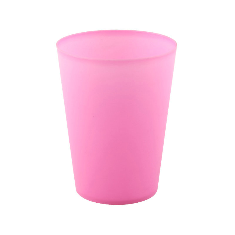 250毫升PP磨砂杯塑料磨砂果汁杯促销杯